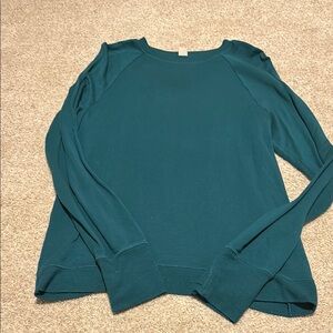 Athletic girl Teal Long Sleeve Top